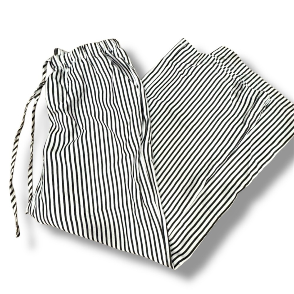 SHEIN Women's Casual Striped Wide-Leg Long Pants - Picture 4 of 6